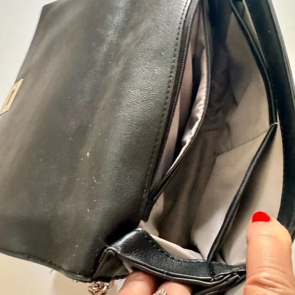 INC Sparkling Flap Crossbody Shoulder Bag with Chain strap - Picture 7 of 7